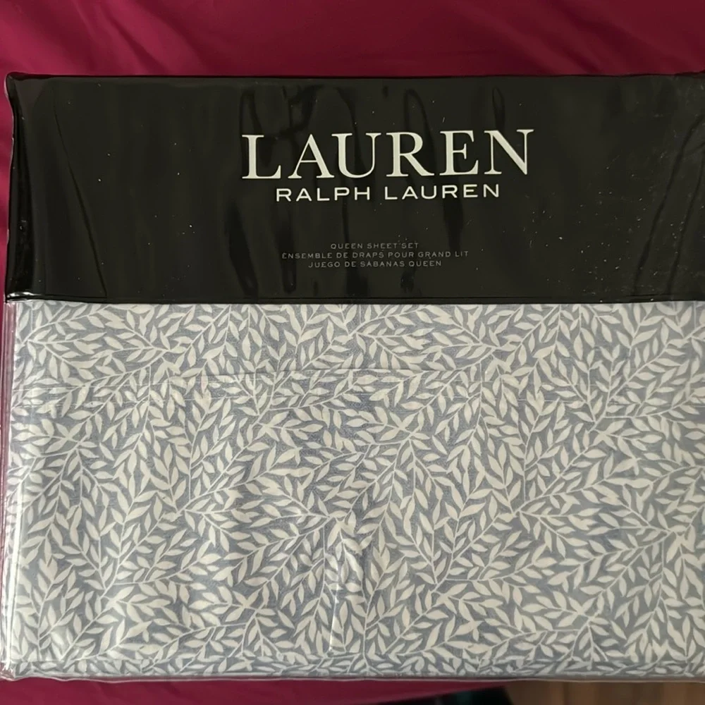 Ralph Lauren bedding, queen sheet set - Picture 1 of 5